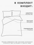 Комплект постельного белья Этель 2 сп Полярная ночь 175?215 см, 200?220 см, 50?70 см-2 шт., поплин 125 г/м?, хлопок 100%