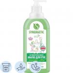 SYNERGETIC 500мл Мыло жидкое для рук АНТИЗАПАХ Лемонграсс и Мята, чистота и ультразащита 99,9%