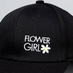 Кепка детская Flower girl, чёрная, р-р 52-54, 5-7 лет
