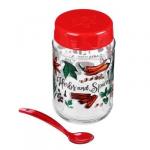 Банка д/специй 370мл стекло +ложка HEREVIN