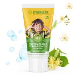 SYNERGETIC 50г Зубная паста детская Клубничка и банан, от 3 до 6 лет (желтая)