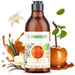 SYNERGETIC 750мл Гель для душа Карамельное яблоко и ваниль натуральный биоразлагаемый гель для душа