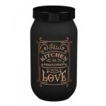 Банка д/сыпуч. прод.  Блэк Эдишн  Herevin стекло