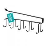 Вешалка подвесная на полку 10 крючков 26*7см метал