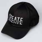 Кепка детская Create, чёрная, р-р 52-54, 5-7 лет