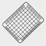 Корзина для хранения Доляна «Эрин», 28?22?11 см, чёрная