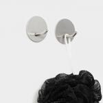 Крючки самоклеящиеся St?lz «Классика», 2 шт., круг, 4.5?4.5?3 см, хромированные