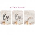 Коврик для дома Доляна «Мрамор», влаговпитывающий, 49?79 см, розовый