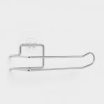 Держатель для туалетной бумаги Доляна, 17?8 см, на липучке