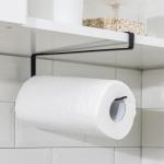 Держатель для бумажных полотенец подвесной Доляна, 26?1.5?12 см, чёрный