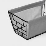 Корзина для хранения LaDom, 25?15?12 см, серая