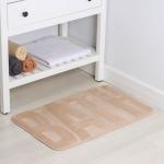 Коврик для ванной и туалета SAVANNA Bath, 50?80 см, бежевый