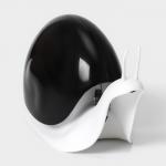 Дозатор для мыла Доляна «Улитка», 120 мл, чёрный