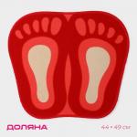 Коврик для дома Доляна «Следы», 44?49 см, цвет МИКС