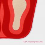 Коврик для дома Доляна «Следы», 44?49 см, цвет МИКС