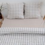 КПБ 'Традиция' 2,0 спальный с европростыней, поплин, 100% хлопок, пл. 110 гр./кв.м., 'Клетка Виши' Пододеяльник 177*217, простыня 240*217, наволочка 70*70 (2 шт.)