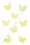 Кабошон "Бабочка" 3 см (50 гр/55 шт) SF-7499, желтый