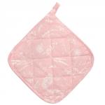 *Прихватка квадратная 18х18, рогожка, 100 % хлопок, 'Соцветие'