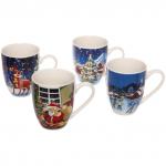 Кружка керамическая 350мл Красота зимней ночи, микс рисунков