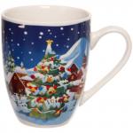Кружка керамическая 350мл Красота зимней ночи, микс рисунков