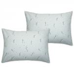 *Набор наволочек 50х70 'Традиция', поплин, 100% хлопок, пл. 118 гр./кв. м., 'Подснежники (серо-зеленый) ВБ'