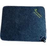 Коврик банный с вышивкой Дух парной, дух святой, цвет серый. без упаковки