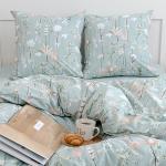 *Простыня на резинке 160х200х25, поплин, 'Иммортели ВБ'