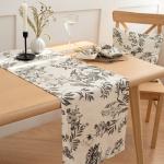 Дорожка 40х145, саржа, 100% хлопок, 'Гарден графит ВБ'