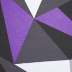 КПБ 'Традиция' 1,5 спальный, поплин, 100% хлопок, пл. 118 гр./кв.м., 'Мозаика фиолетовый основа' Пододеяльник 146*217, простыня 150*217, наволочка 70*70 (2 шт.)