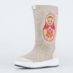 бежевый сапоги женские Войлок