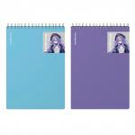 Блокнот с пластиковой обложкой на спирали ErichKrause Mangа, А5, 80 листов, клетка_MIX-PACK