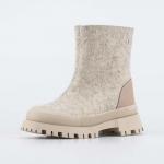 бежевый сапожки женская Войлок