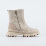 бежевый сапожки женская Войлок