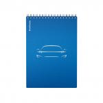 Блокнот с пластиковой обложкой на спирали ErichKrause Mirage, синий, A5, 80 листов, клетка