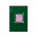 Блокнот с пластиковой обложкой на спирали ErichKrause Floral Soul, А5, 80 листов, клетка