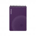 Блокнот с пластиковой обложкой на спирали ErichKrause Marsalа, фиолетовый, А6, 80 листов, клетка