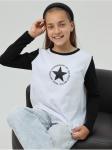 Лонгслив "Звезда" Детский Чер-Бел