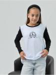 Лонгслив "ЛА" Детский Чер-Бел