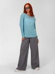 Лонгслив женский дэворэ "МАЛИБУ" ГОЛУБОЙ