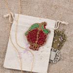 "Klart" набор для вышивания 10-001 "Брошь. Гранат"