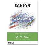 "Canson" Альбом для смешанных техник "Graduate Drawing" 160 г/м2 A3 29.7 х 42 см склейка с одной стороны 30 л.