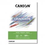 "Canson" Альбом для смешанных техник "Graduate Drawing" 160 г/м2 A4 21 х 29.7 см склейка с одной стороны 30 л.