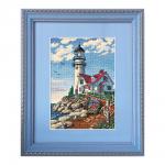 Набор для вышивания "DIMENSIONS" 06958   "Маяк на скалистом мысе"