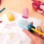 "Milan" Набор  ластик с точилкой для карандашей CAPSULE Roller + 2 запасных ластика