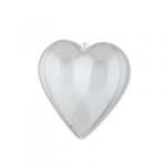 "Love2art" PLB-008 Заготовка для декорирования "сердце" пластик 10 х 9.8 х 5.6 см 5 шт