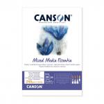 "Canson" Альбом для акварели ESSENTIA MIX MEDIA 100\% целлюлоза 250 г/м2 21 х 29.7 см склейка с одной стороны 30 л.
