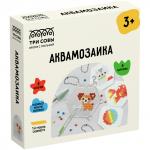 Аквамозаика ТРИ СОВЫ Домашние питомцы, набор инструментов, трафареты, картонная коробка 12*12см, AQB_54277