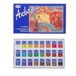 Акварель художественная в кюветах «Гамма. Студия», 24 цвета ? 2.5 мл, 215001