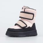 бежевый ботинки дошкольная Комбинирован.