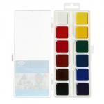 Акварель медовая «Гамма. Классическая», 12 цветов, без кисти, пластик